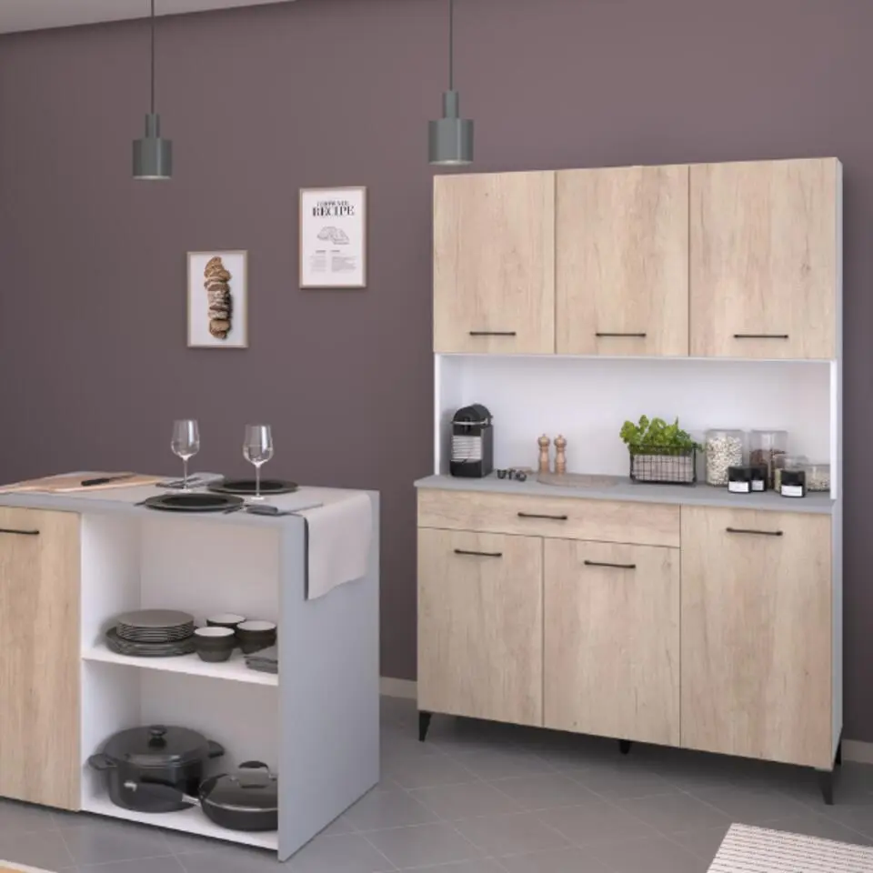 Buffetkast Maleficent met 6 deuren & 1 lade - eikdecor