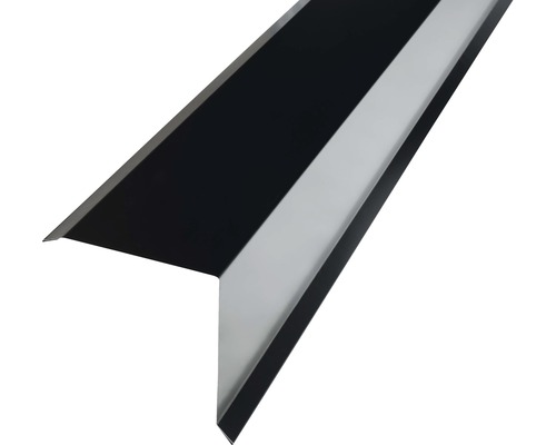 PRECIT hoekprofiel voor metalen tegels, diepzwart RAL 9005, 2000 mm x 95 mm x 100 mm