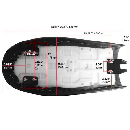 Selle confort Highway Hawk Brat type 1 Universel - Marron