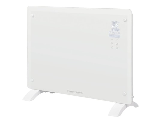 PROFICARE - Radiateur soufflant Convecteur en verre 1500w blanc pc-gkh3118-blanc