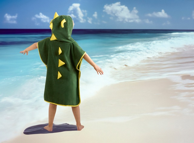 good morning Kapuzenhandtuch »Joep« kinder badeponcho, strandponcho, Kapuze, Baumwolle, Frotte, Knöpfe