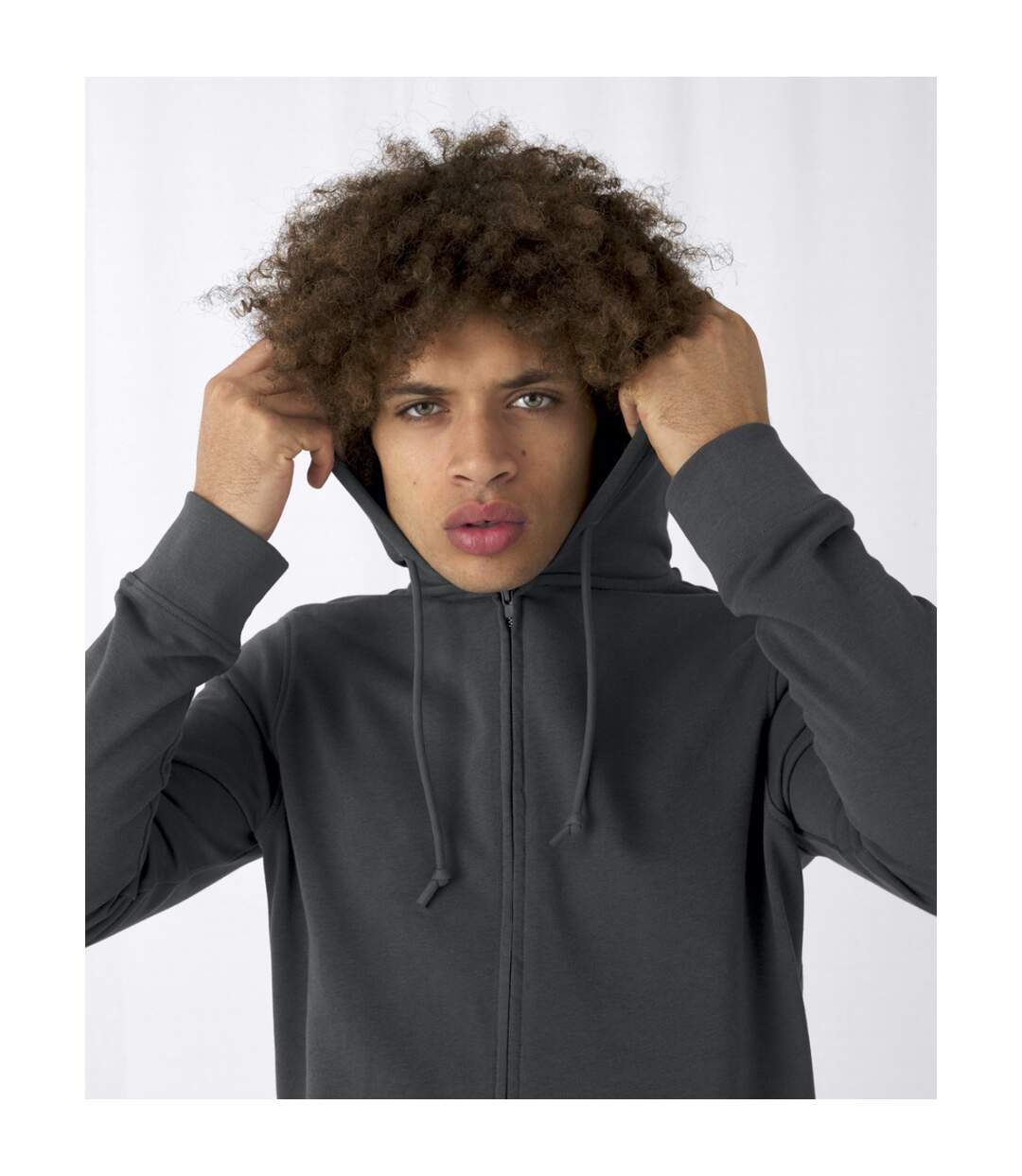 B&C - Veste à capuche ORGANIC - Homme (Anthracite) - UTRW8037