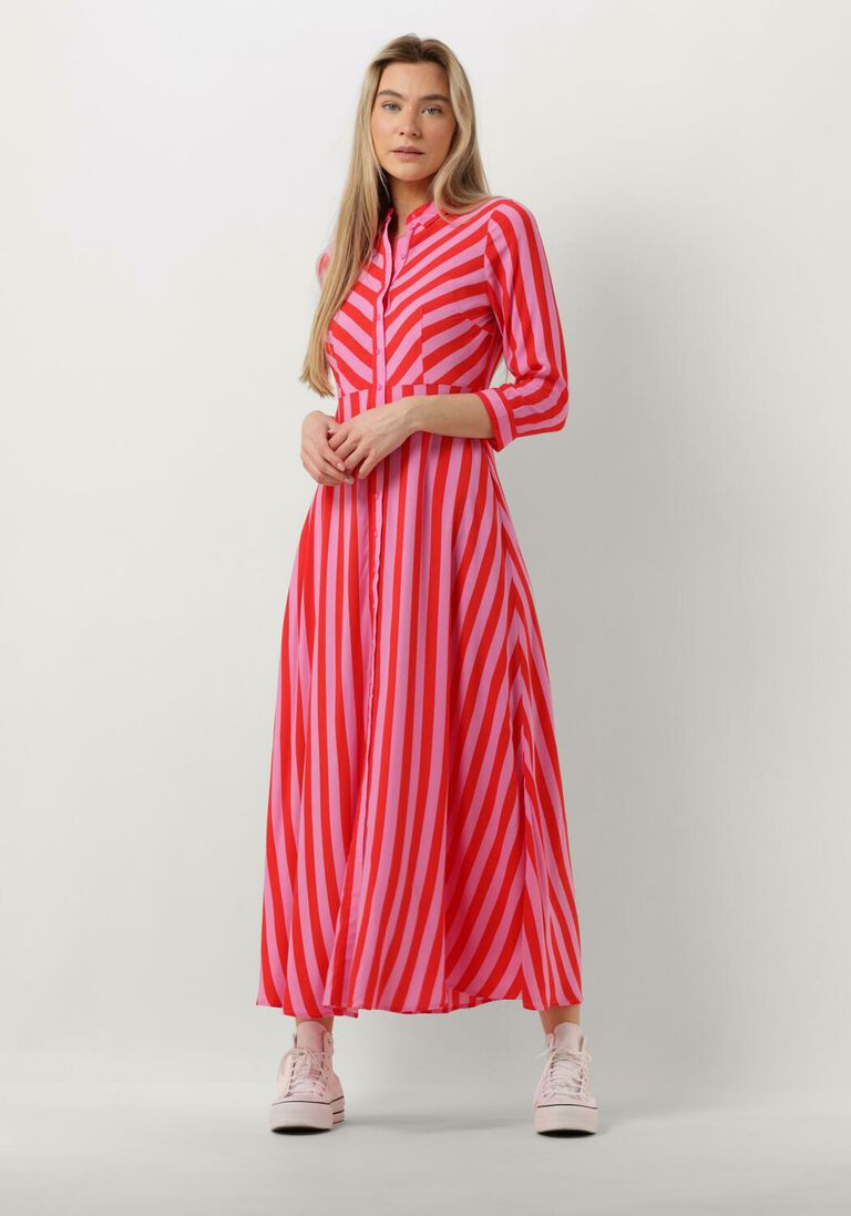 Y.A.S. roze y.a.s. maxi jurk yassavanna long shirt dress s.