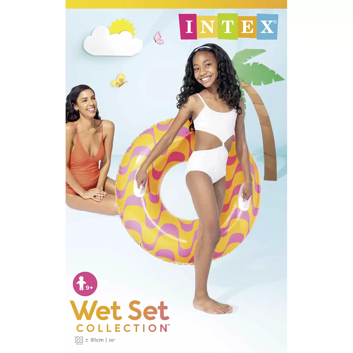 Schwimmring Intex Bunt