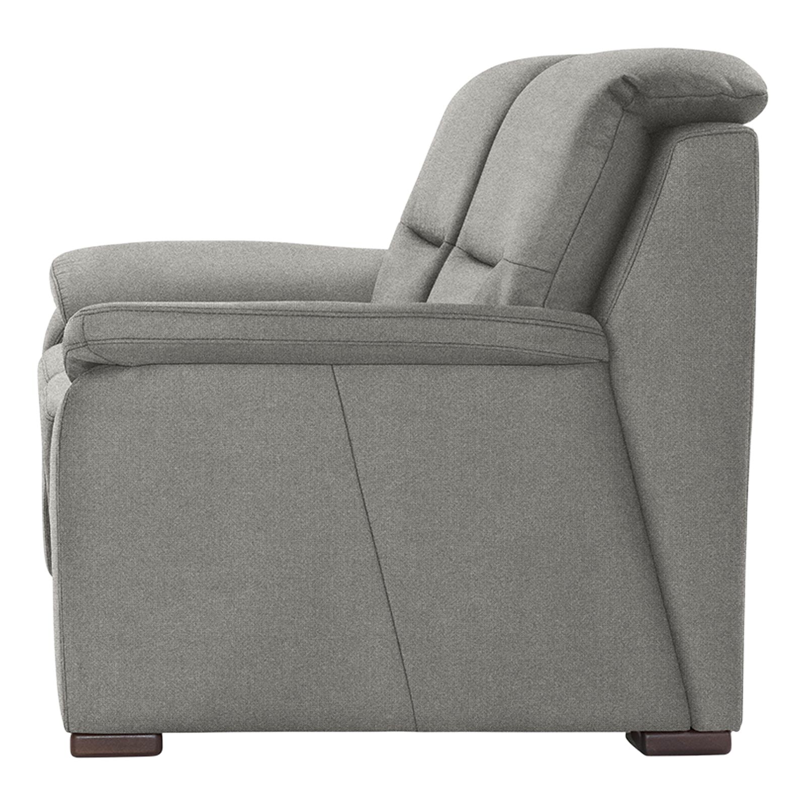 polsterpower 2-Sitzer-Sofa - Belle silver - Basismodell