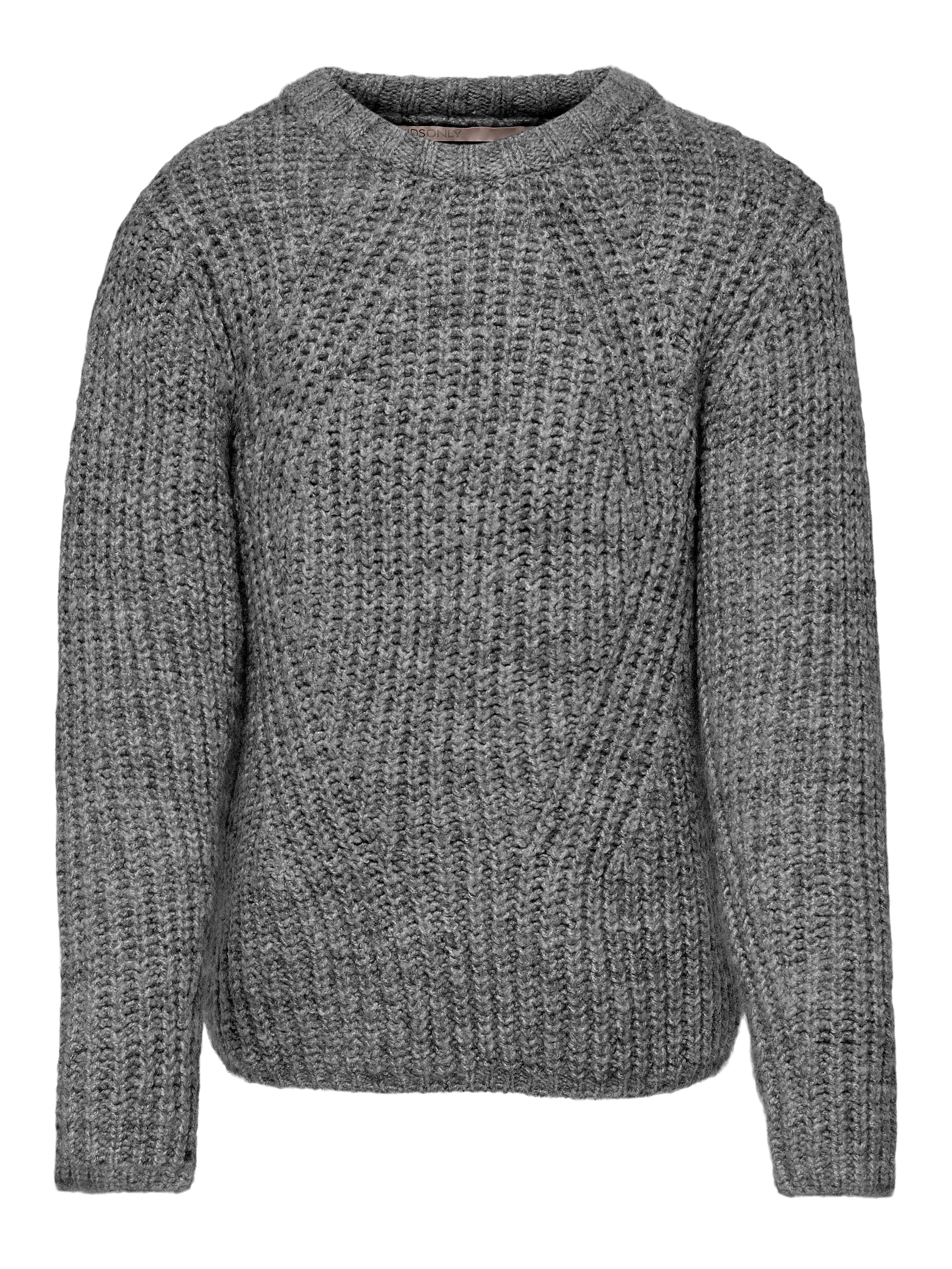 KOGFIONELLA Strickpullover Medium Grey Melange