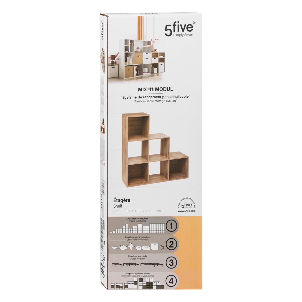 ETAGERE ESCALIER MIX NATUREL