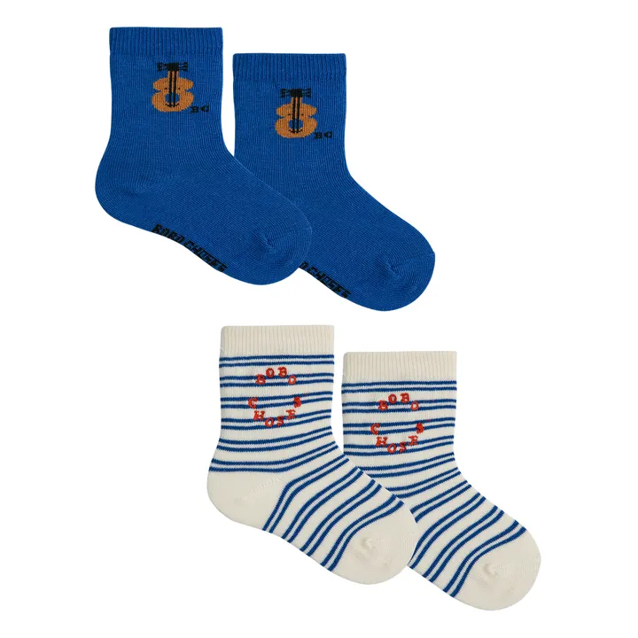 Bobo Choses Lot 2 Chaussettes Guitare | Bleu