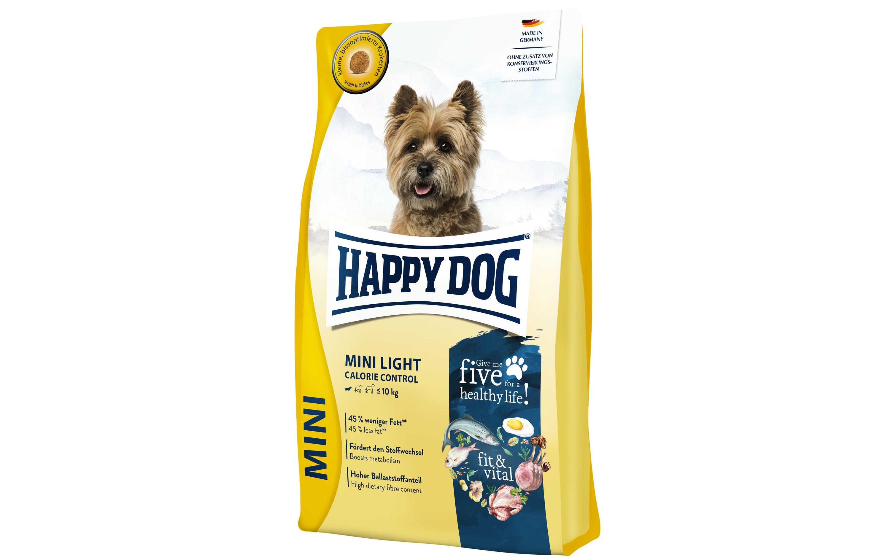 Trockenfutter Fit & vital Mini Light, 4 kgAlleinfuttermittel für ausgewachsene Hunde bis 10 kg