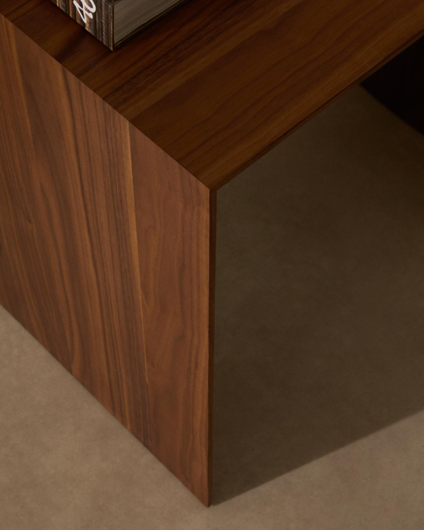 Kave Home Litto bijzettafel 55x40 eiken