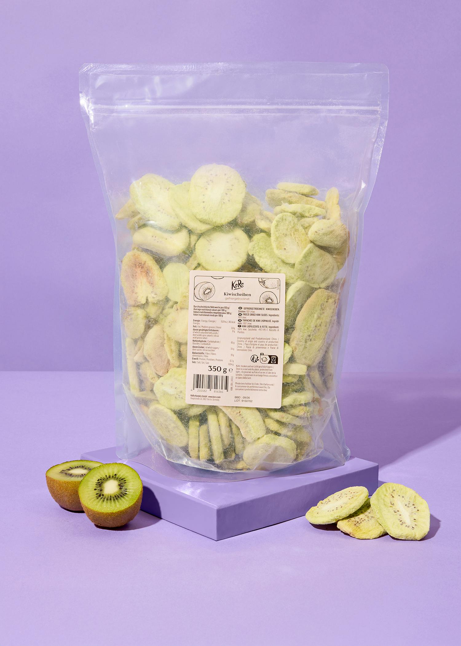 Gefriergetrocknete Kiwi 350 g