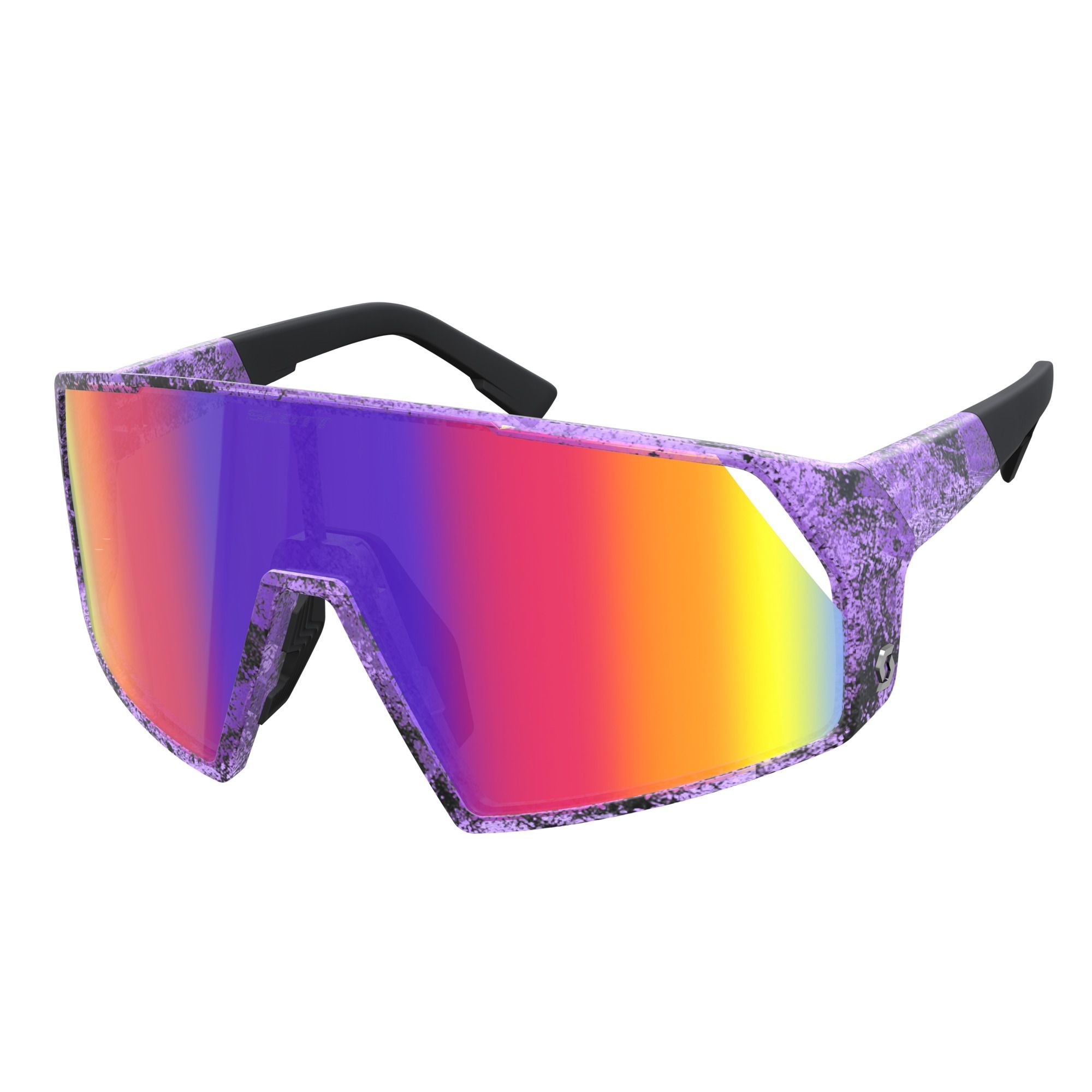 SCOTT Pro Shield cykelbriller Swish Purple/Teal Chrome