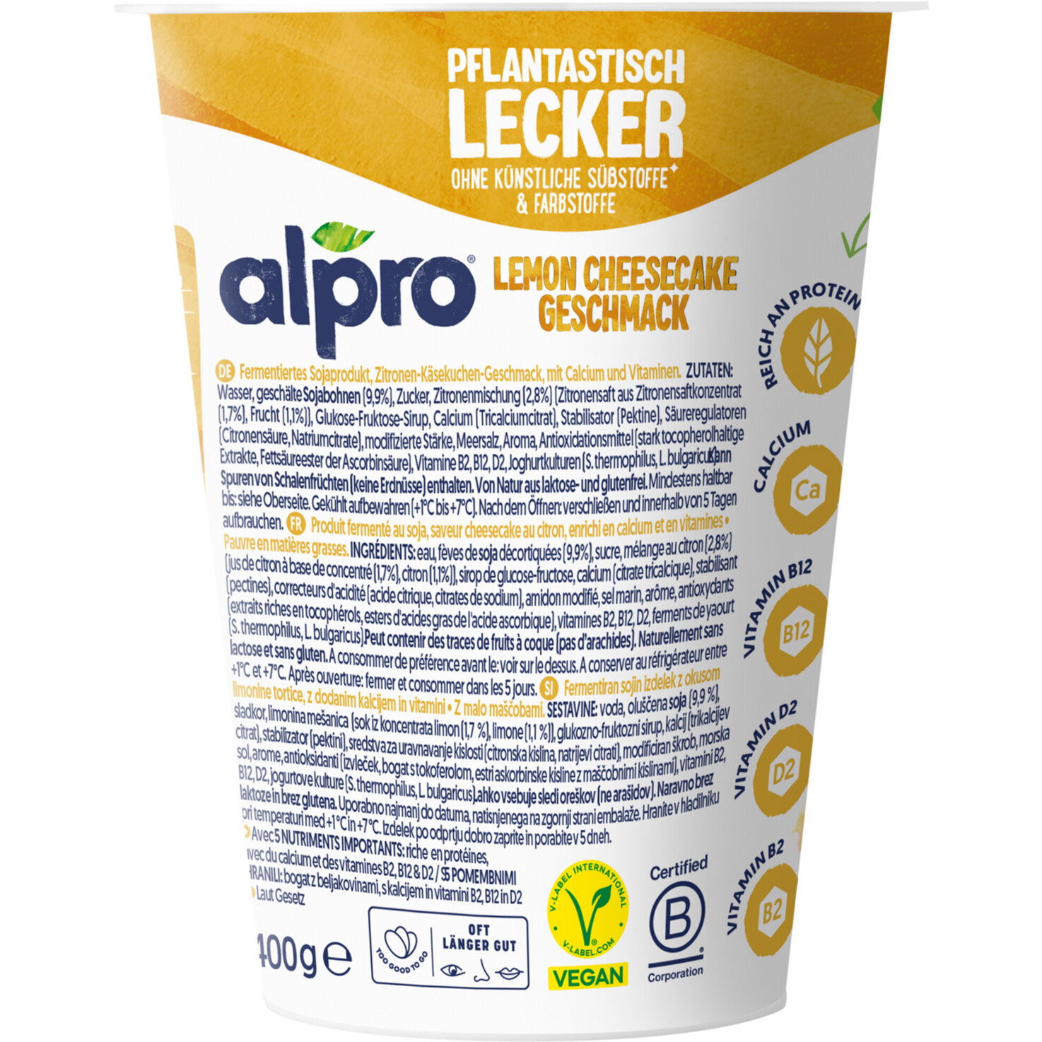 Alpro Lemon Cheesecake