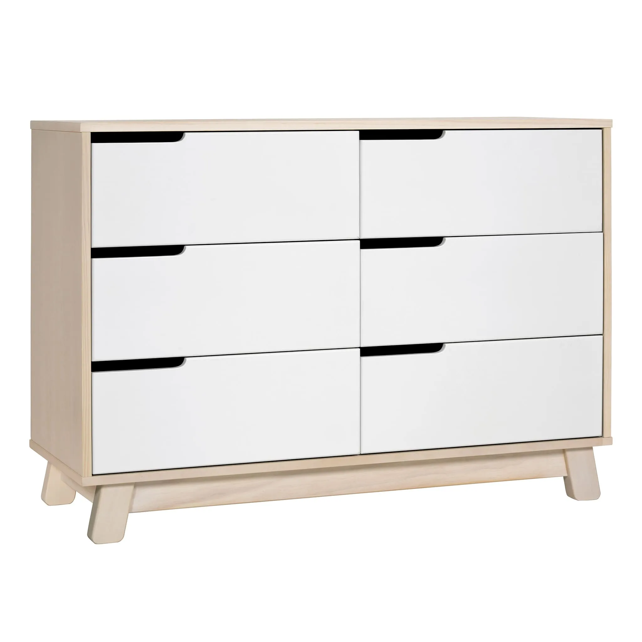 Babyletto Bureau 6 Tiroirs Hudson - Naturel Lavé  Blanc