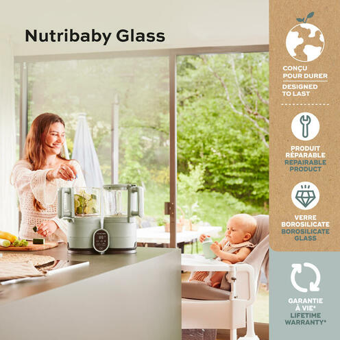 Robot Nutribaby Glass Celadon Green - BABYMOOV