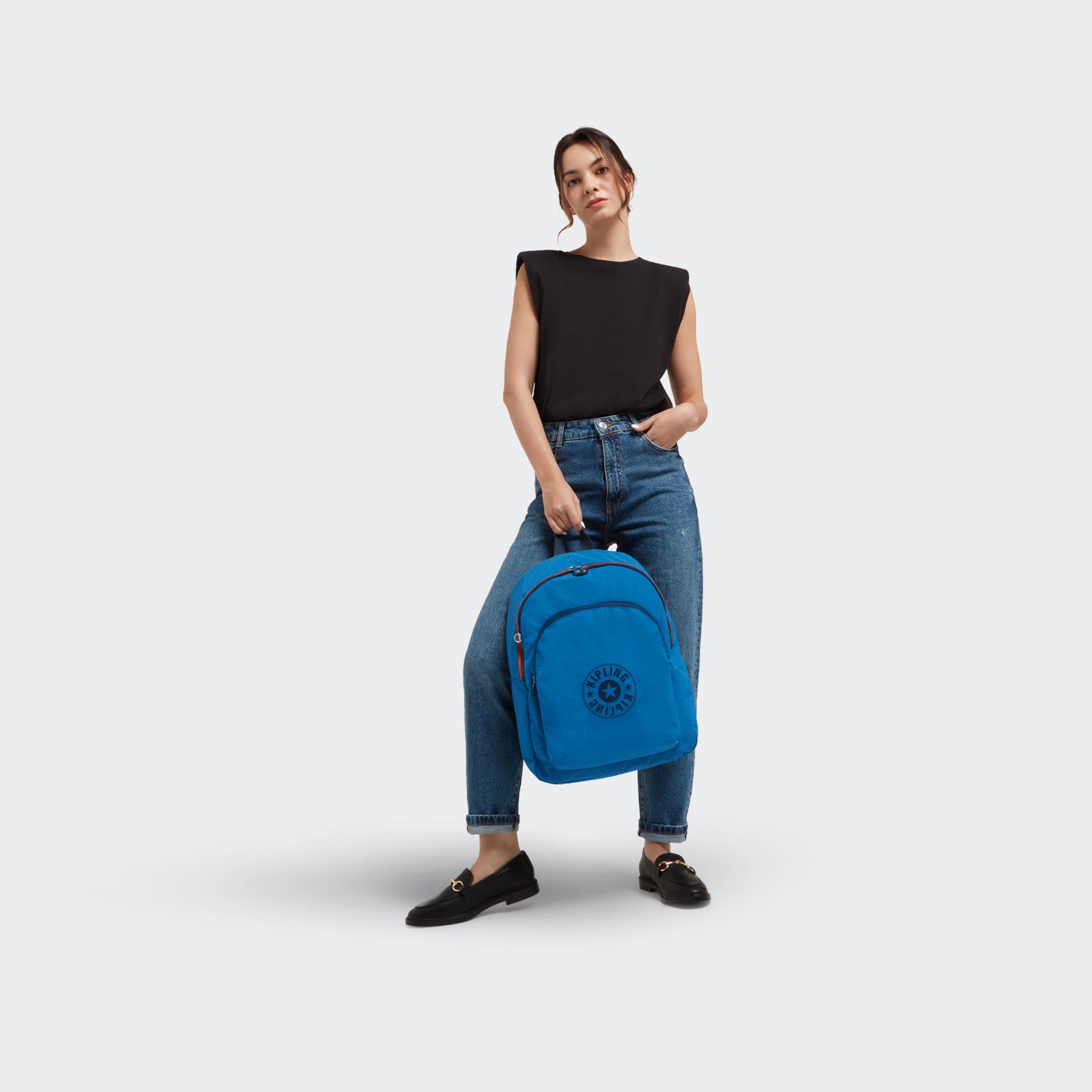 CURTIS L Grand Sac à Dos avec Housse pour Ordinateur - Racing Blue Combo