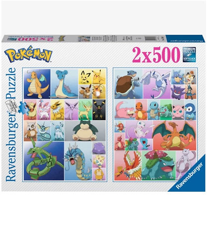 Ravensburger Puslespil - 2x500 Brikker - Pok?mon Collection