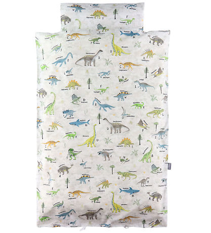 Nørgaard Madsens Bettwäsche - Baby - Weiß m. Dino