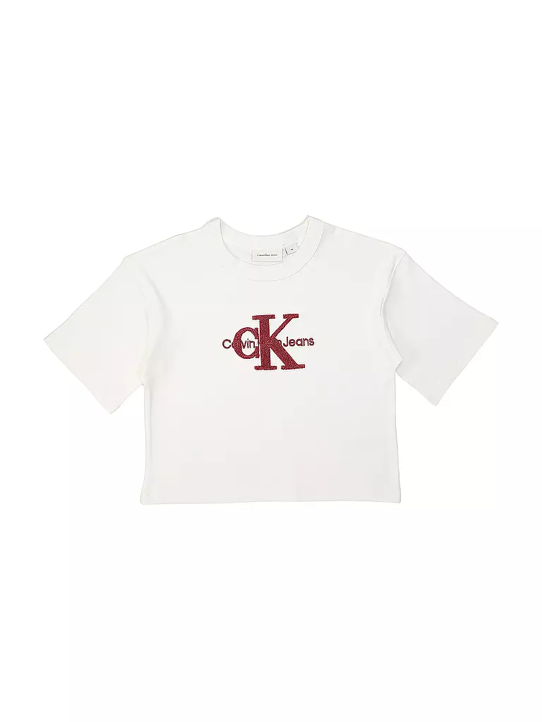 CALVIN KLEIN JEANS Mädchen T-Shirt  weiss