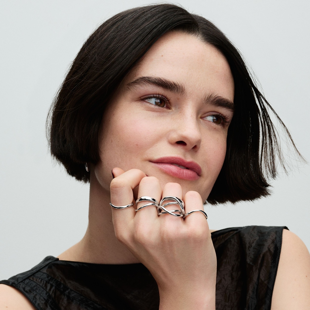 Pandora Essence Organisch Geformter Unendlichkeitsring 925 Silber