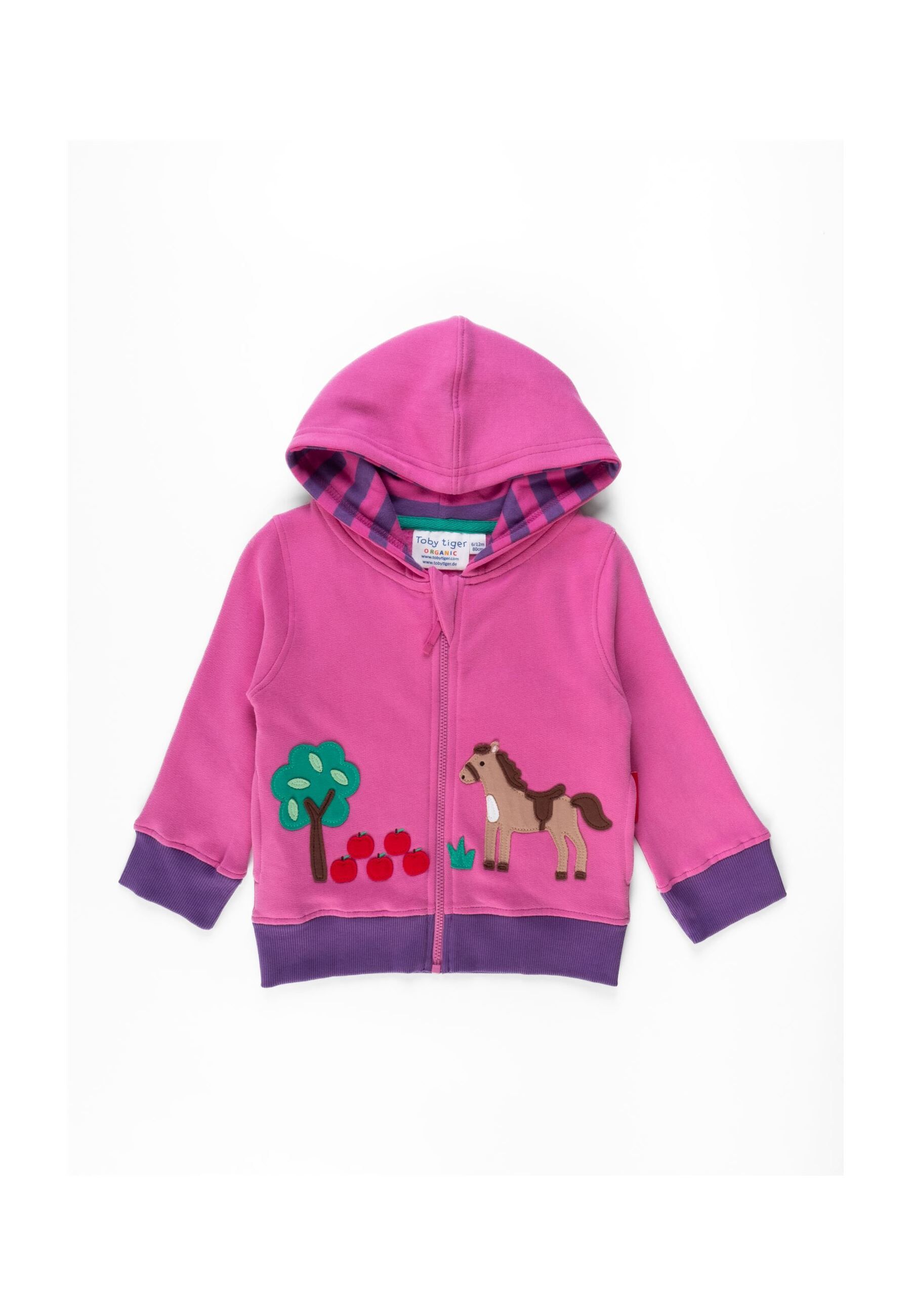 Toby Tiger Hoodie mit Pferde Applikationen