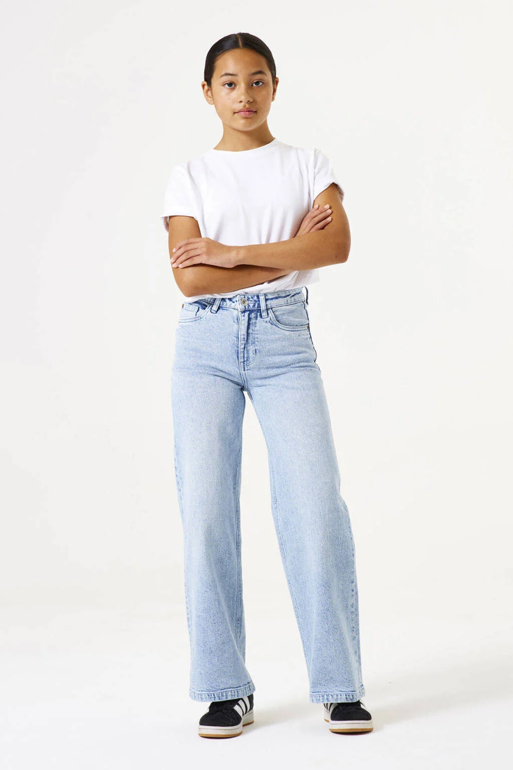 Garcia high waist loose fit jeans light blue denim