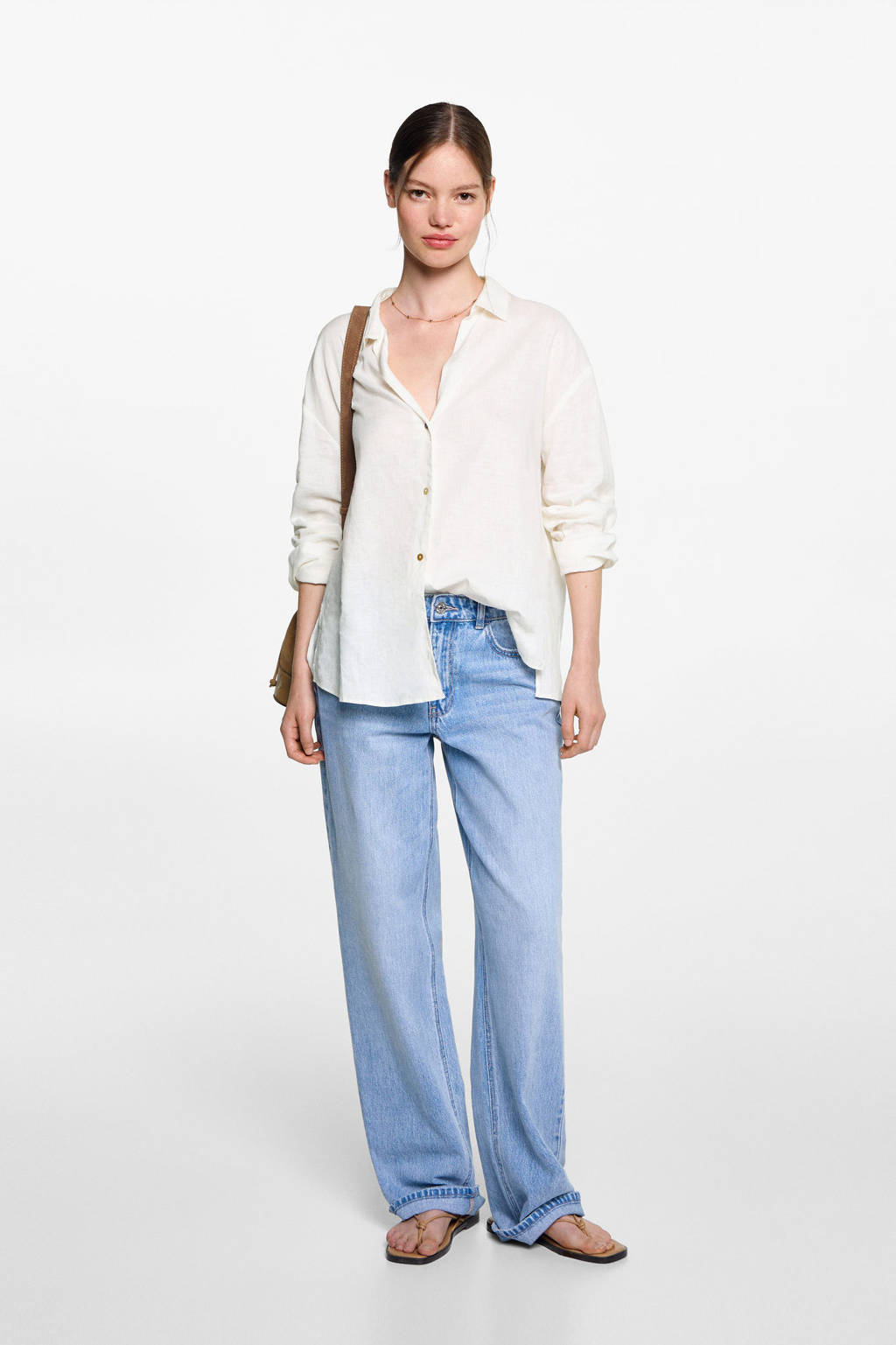 MANGO TEEN blouse naturel wit