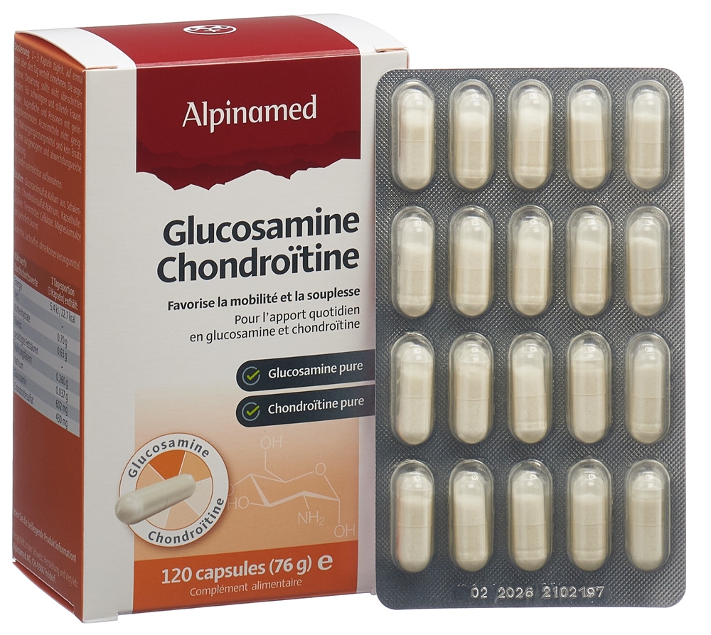 ALPINAMED Glucosamin Chondroitin<br>120 Stück, Hartkapsel