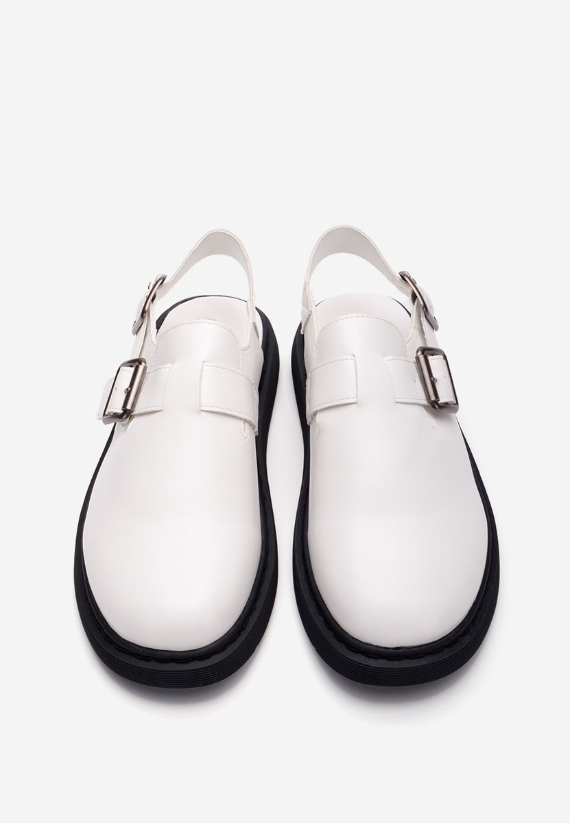 Sabots femme blancs Delissa