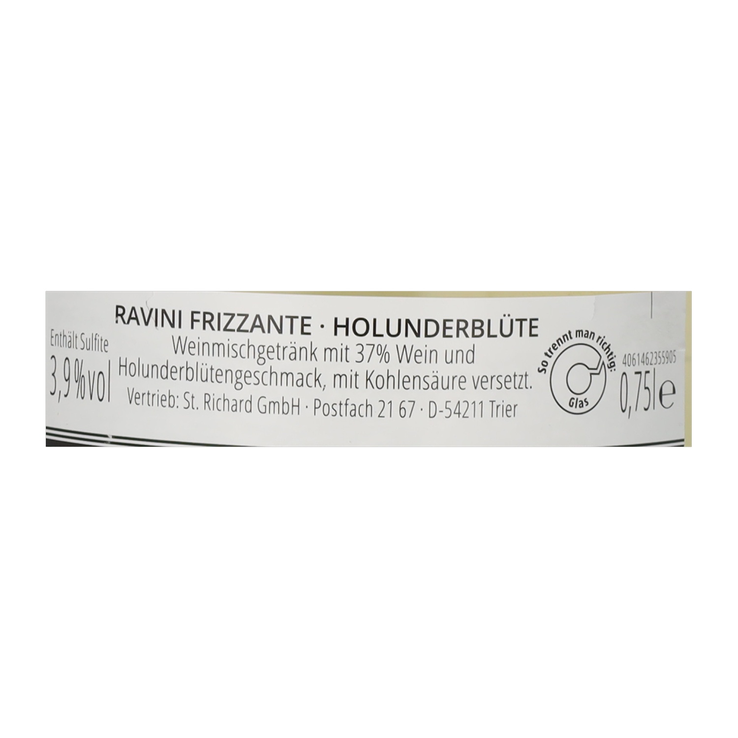 RAVINI Frizzante Holunder 0.75 l