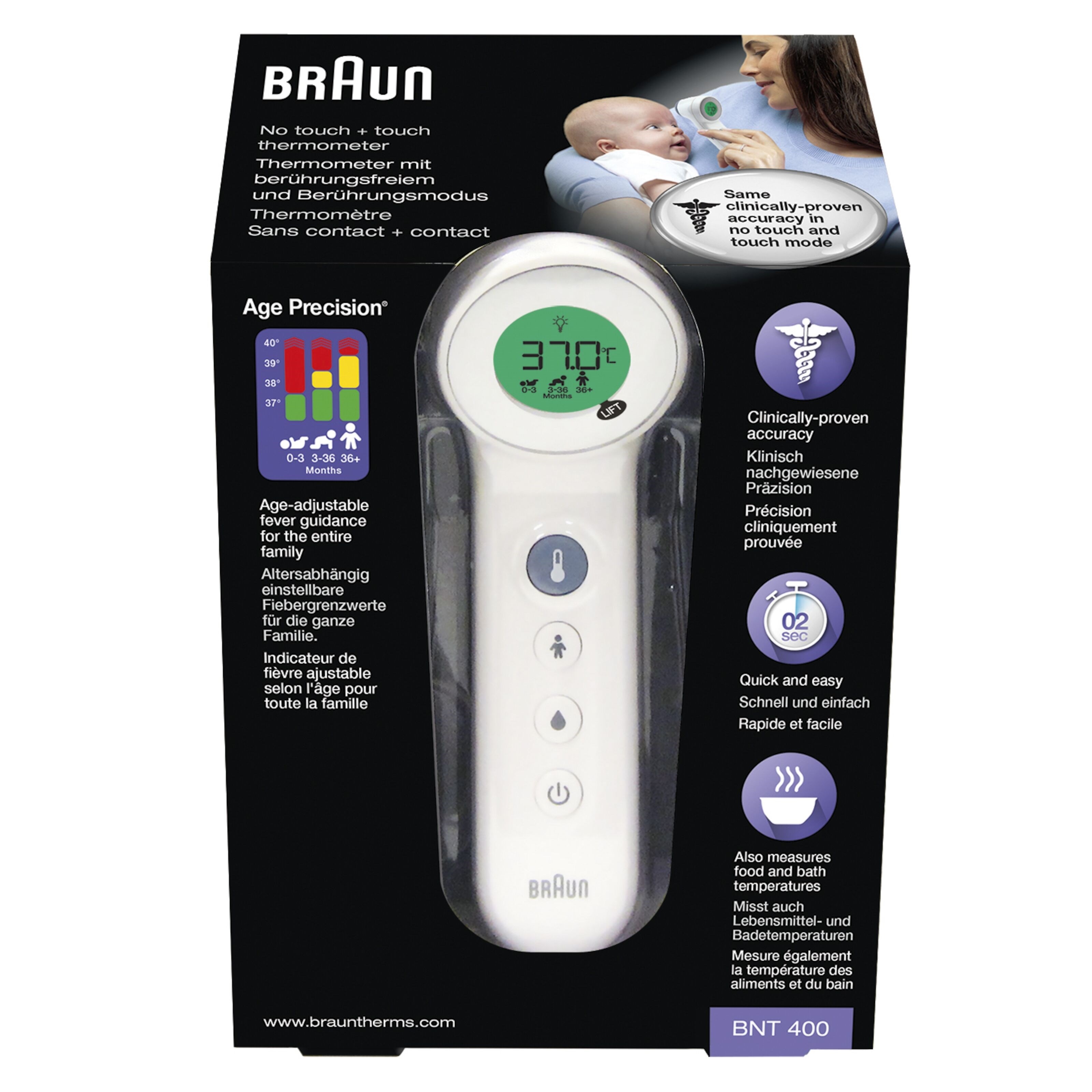 Braun No Touch Plus Febertermometer