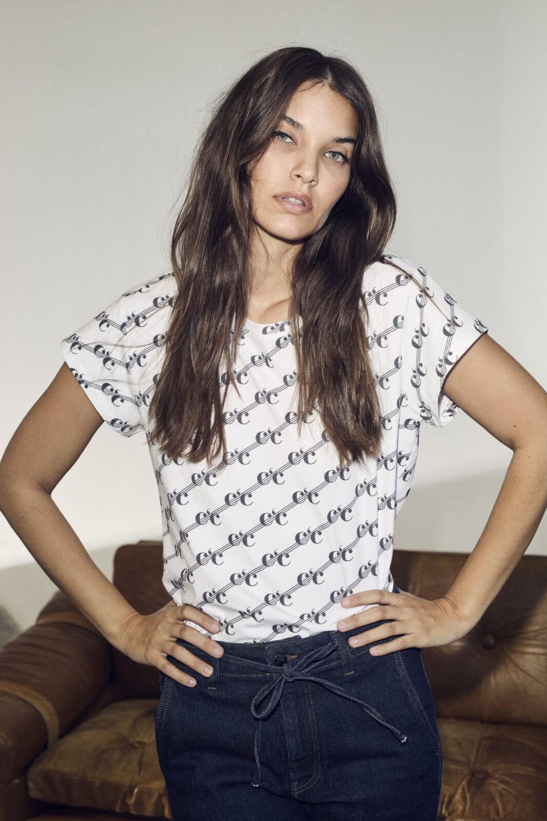 Co´Couture Logolinecc Ss Tee 33094 4000 white
