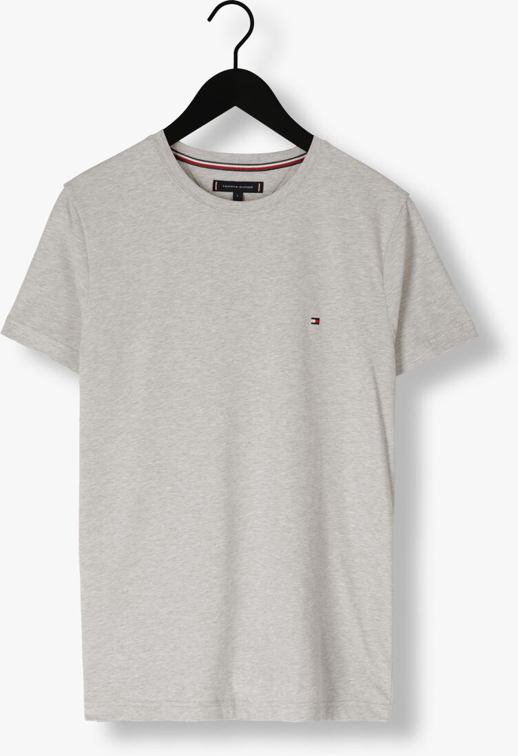TOMMY HILFIGER grijze tommy hilfiger t-shirt core stretch slim c-neck