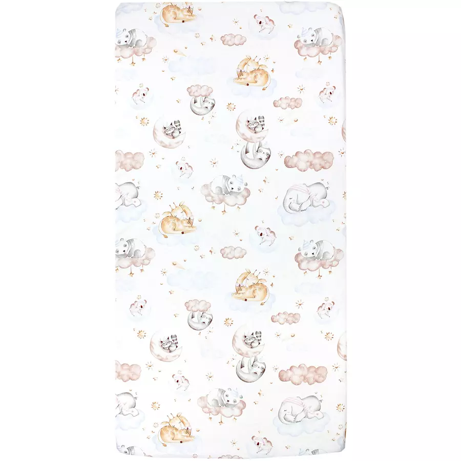 TupTam Baby Kinder Spannbettlaken 2er Pack blaubeige
