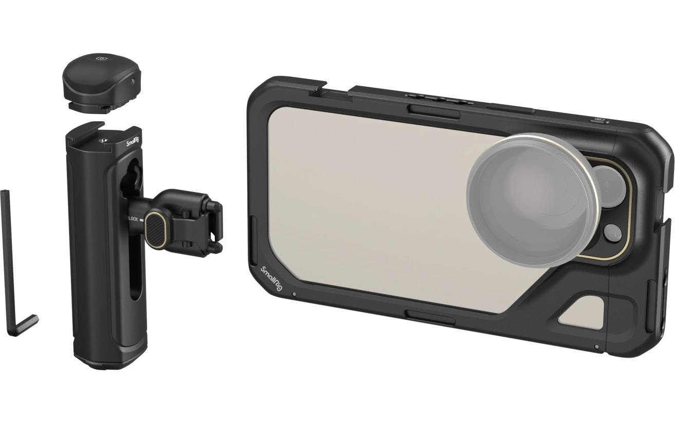 Cage für iPhone 15 Pro Max<br>Single Handheld Mobile Video Kit für iPhone 15 Pro Max