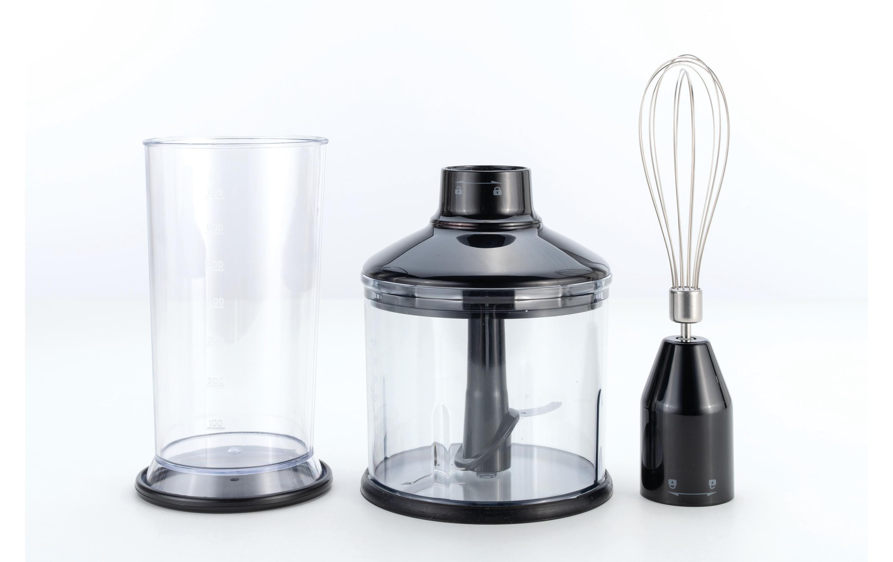 Stabmixer B04117 Schwarz/SilberKabelloses Stabmixer-Set