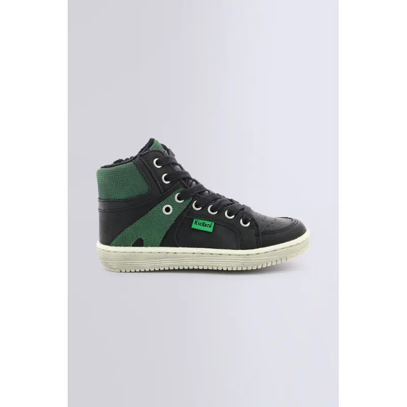 LOWELL NOIR VERT SNEAKERS HAUTES Synthétique Garçon