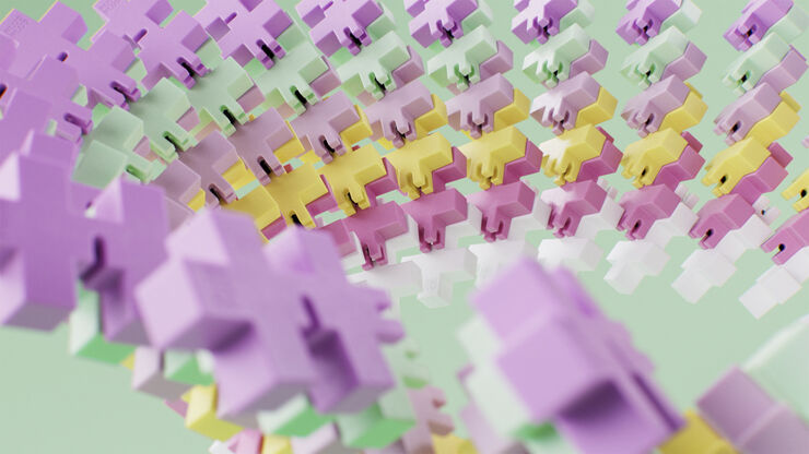 PLUS-PLUS PlusPlus HEXEL Bubblegum