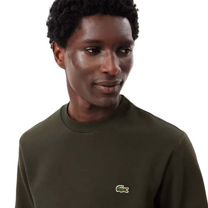 Lacoste Bio Cotton Fleece Crew Sweater Heren