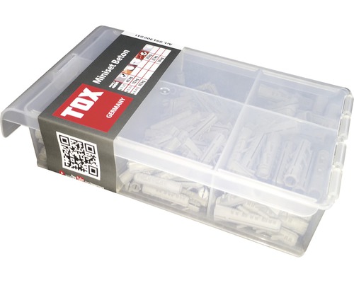 Assortimentsdoos Tox Miniset Beton, 245 stuks