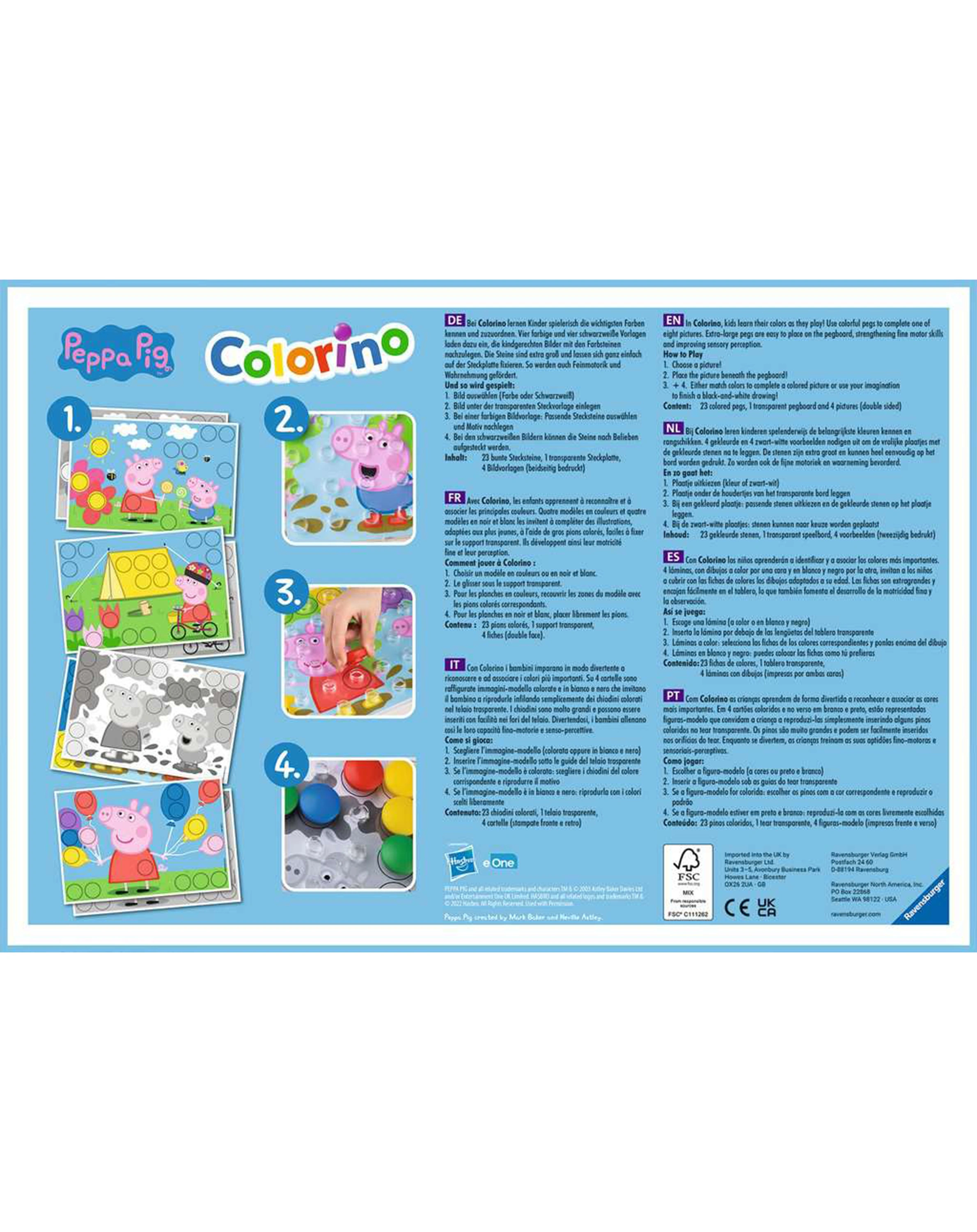 Lernspiel PEPPA PIG COLORINO