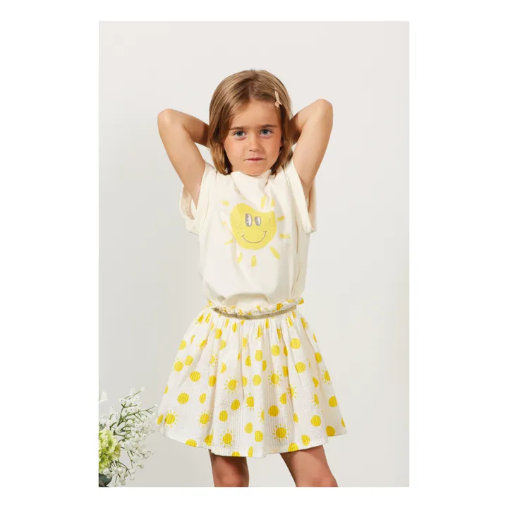 Arsène et Les Pipelettes T-Shirt Flori Coton Bio | Ecru
