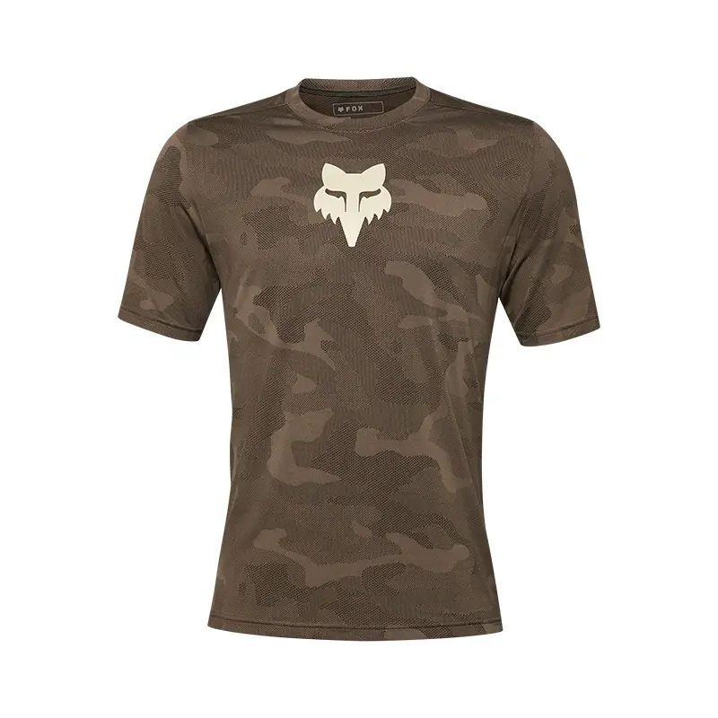 Fox Ranger Tru DRI MTB Fietsshirt Korte Mouwen Bruin Heren