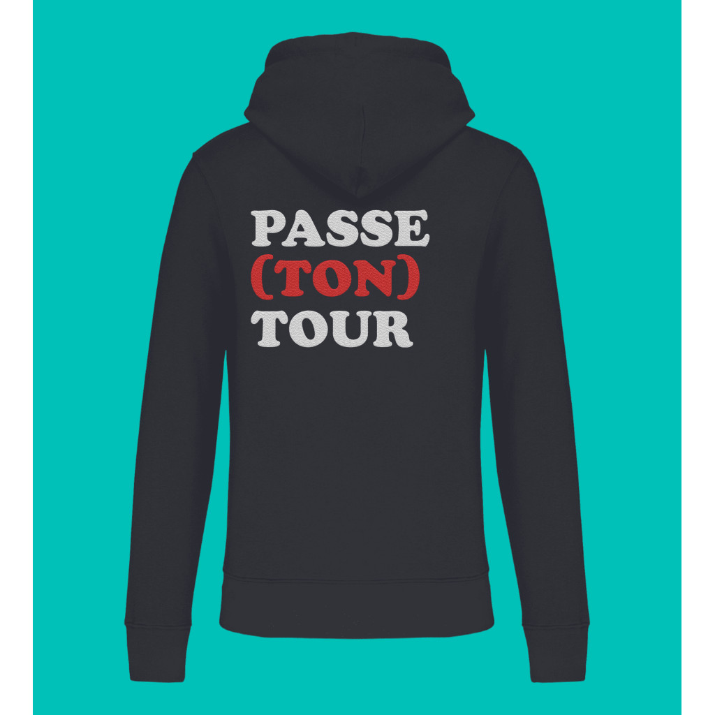 Hoodie Homme – Passe Ton Tour – Noir - M