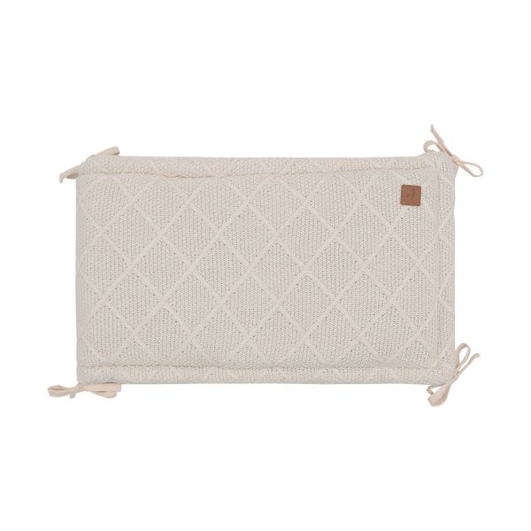 Jollein Check Knit Boxbumper - 180 x 30 cm - Oatmeal