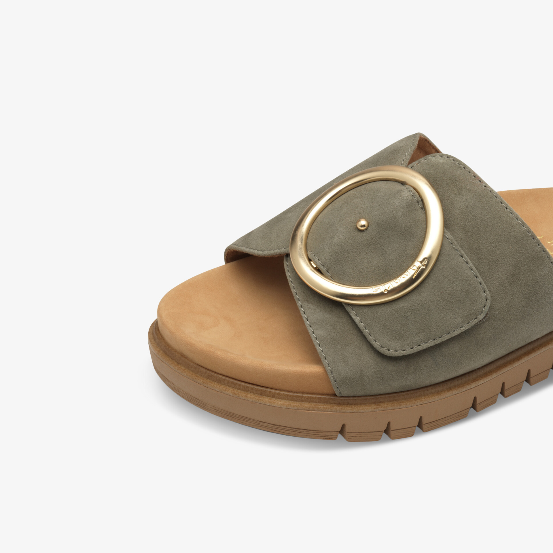 Tamaris Comfort Damen Pantoletten grün
