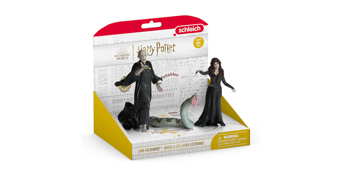 SchleichHarry Potter - Heer Voldemort met Nagini & Bellatrix van Detta speelfiguur  (42684)