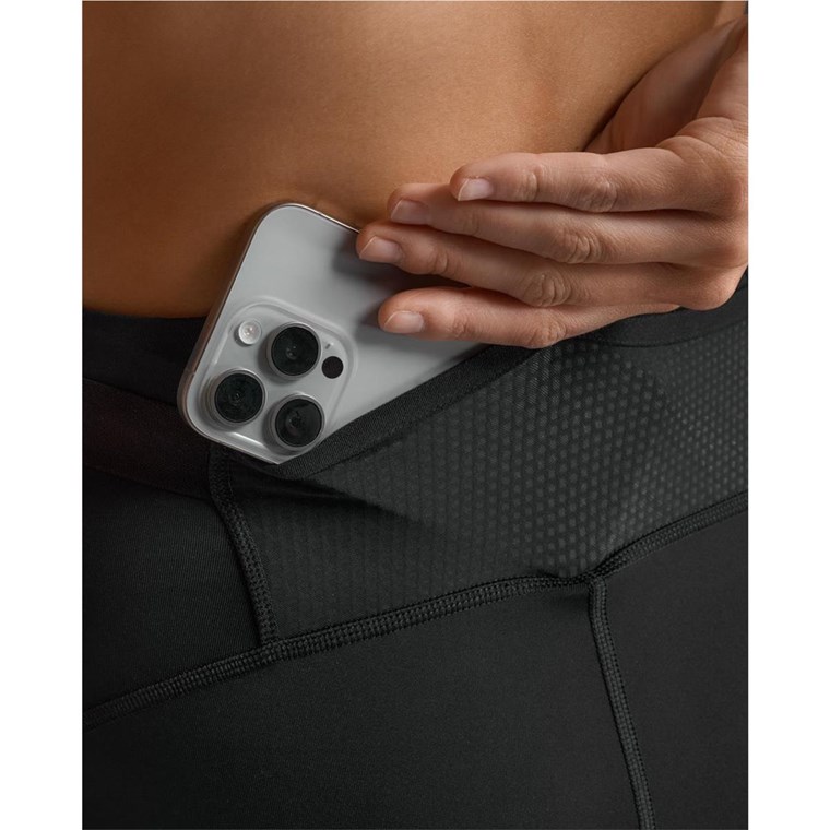 2XU Aero Mesh Hi-Rise Compression Tights Black/Silver Reflective