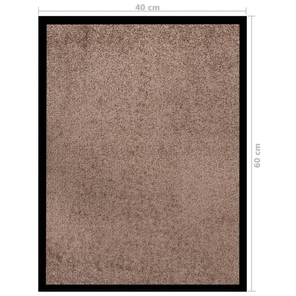 vidaXL Dørmatte brun 40x60 cm