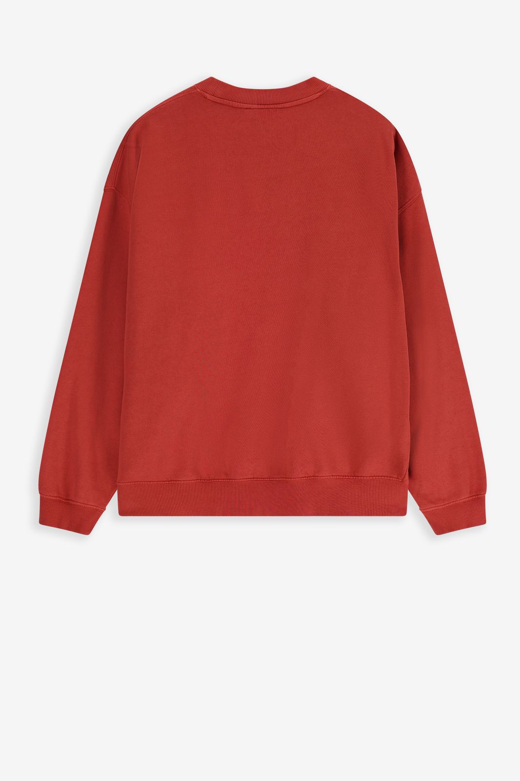 Rode sweater met print